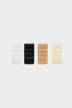 ETAM Accesorios De Lencería|4 prolongadores de sujetador BLANCO / BEIS / NEGRO / CRUDO
