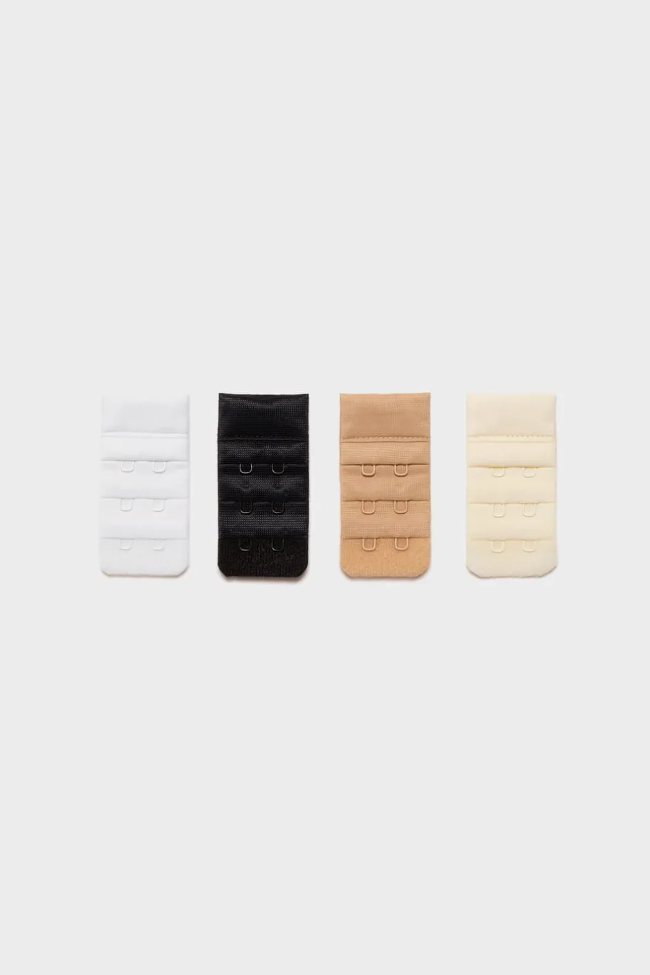 ETAM Accesorios De Lencería|4 prolongadores de sujetador BLANCO / BEIS / NEGRO / CRUDO