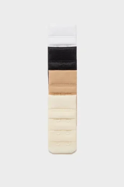 ETAM Accesorios De Lencería|4 prolongadores de sujetador BLANCO / BEIS / NEGRO / CRUDO