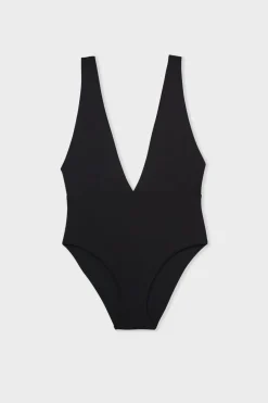 ETAM Bañadores|Bañador escote en V NEGRO