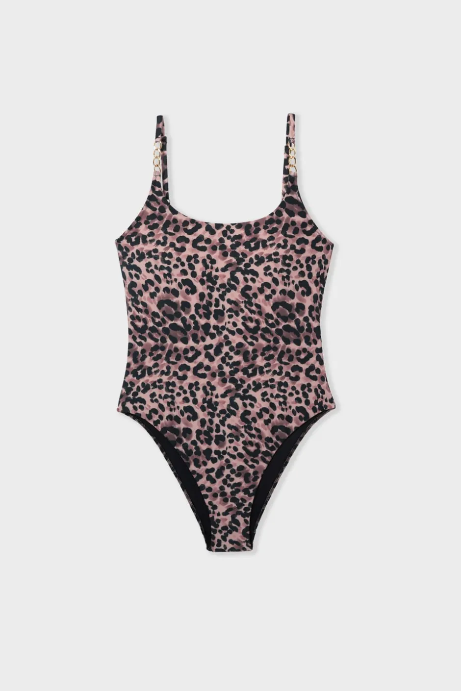 ETAM Bañadores|Bañador estampado leopardo ESTAMPADO FONDO MARRÓN