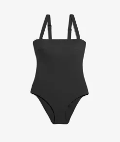 ETAM Bañadores|Bañador moldeador de cuello cuadrado NEGRO