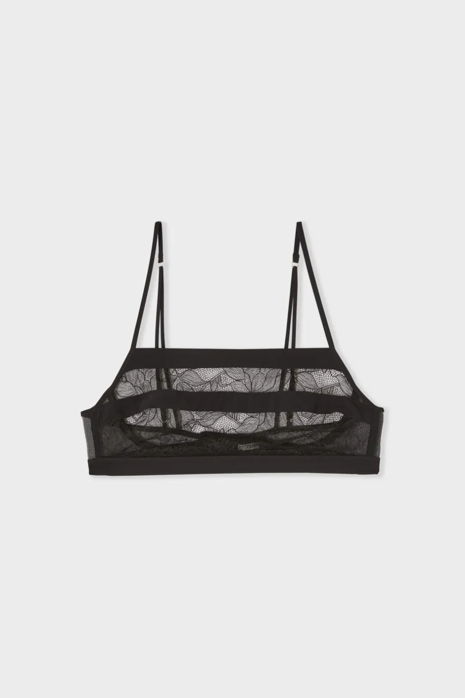 ETAM Sujetadores De Encaje|Sujetadores Talla Grande: Copas D-G|Bandeau de encaje NEGRO