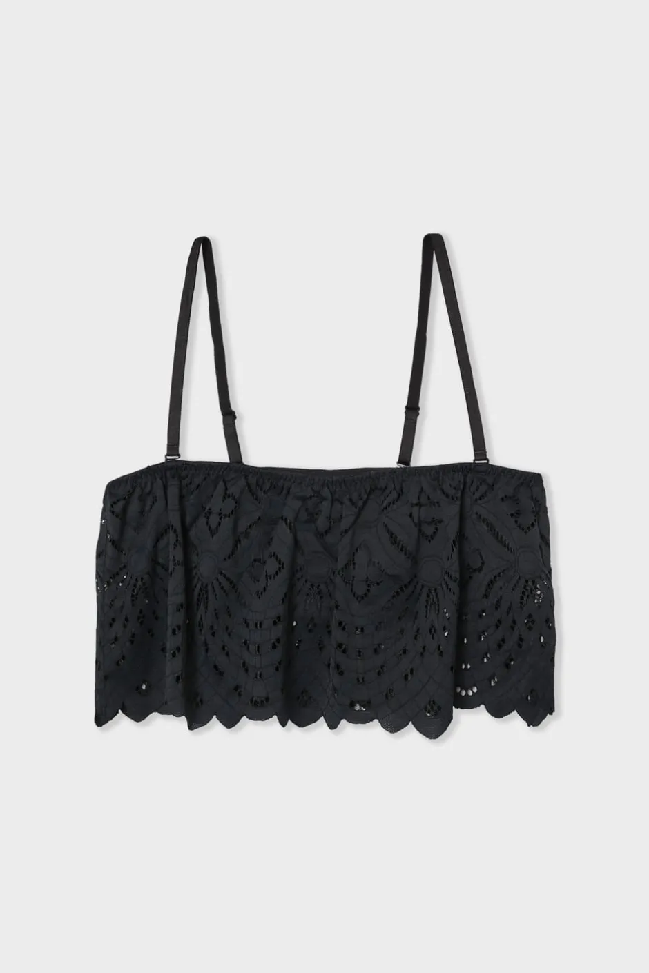 ETAM Sujetadores De Encaje|Sin Tirantes|Bandeau de encaje con tirantes desmontables NEGRO