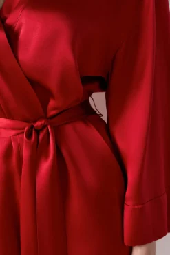 ETAM Pijamas De Seda|Batas|Bata de seda CARDINAL