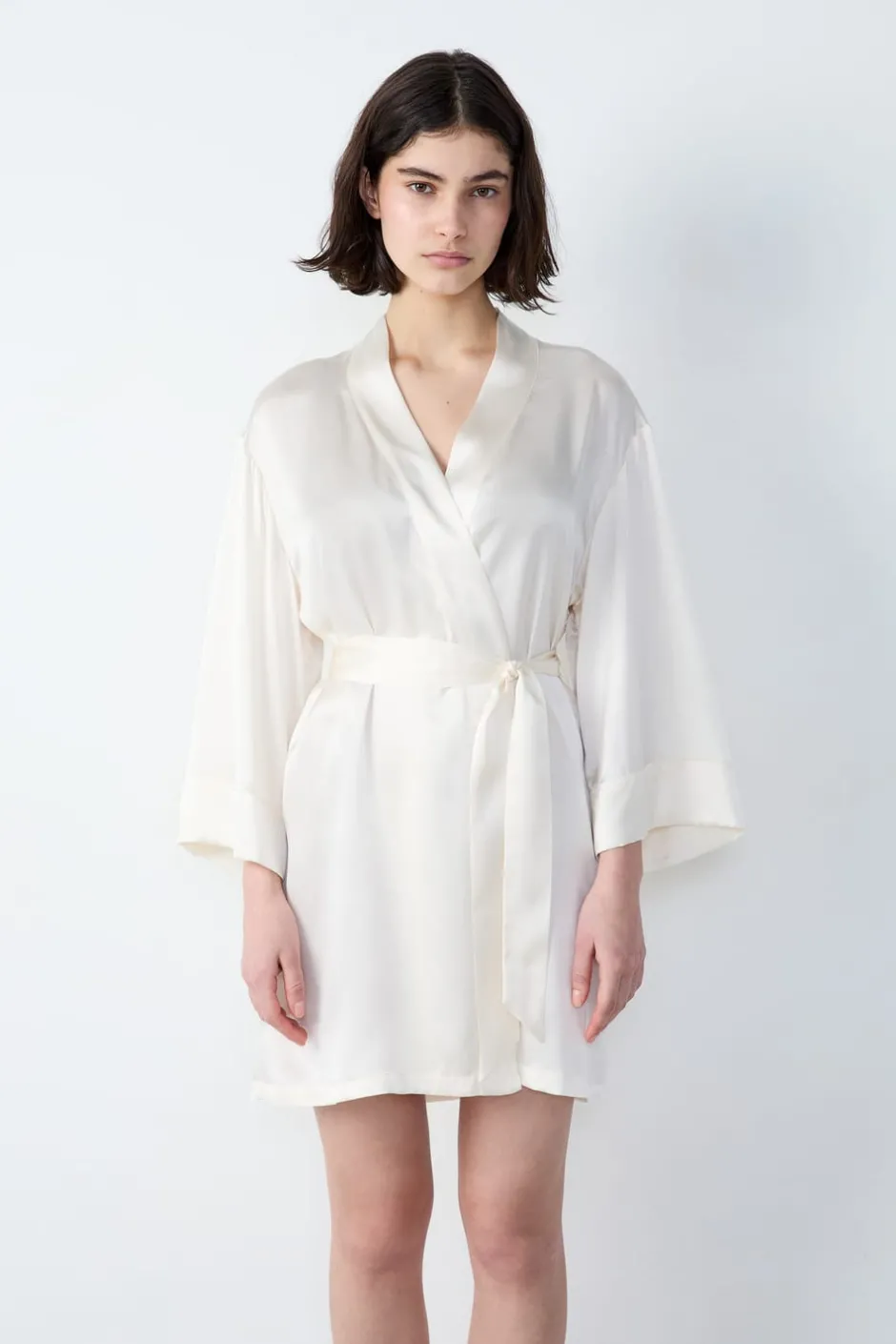 ETAM Pijamas Para Novias|Pijamas De Seda|Bata de seda PERLA