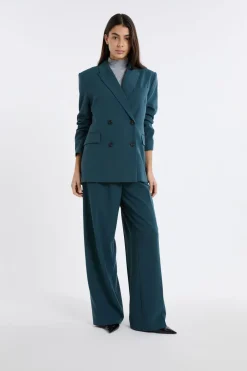 ETAM Chaquetas|Blazers|Blazer con cierre cruzado VERDE PATO