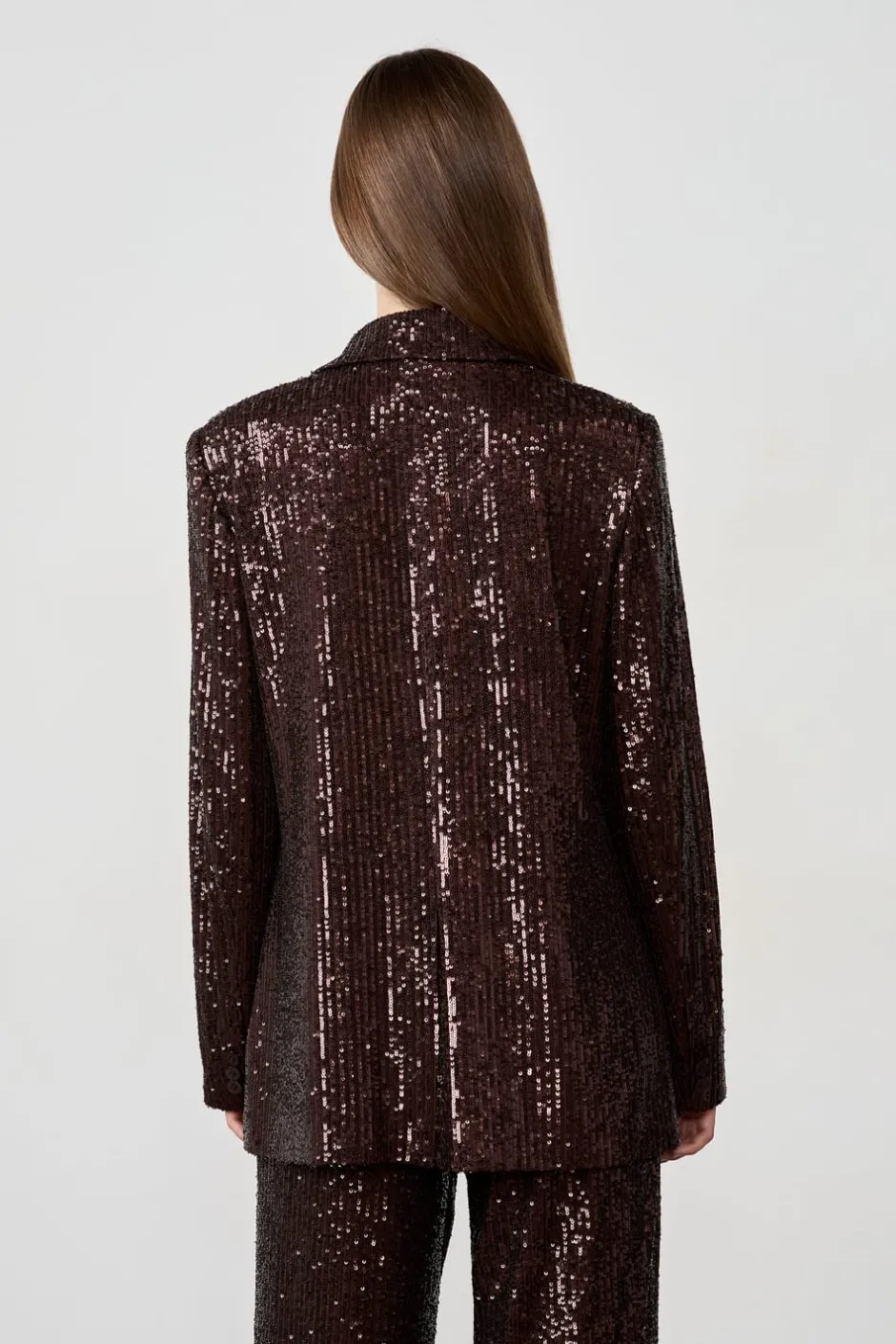 ETAM Chaquetas|Blazers|Blazer de lentejuelas MARRÓN