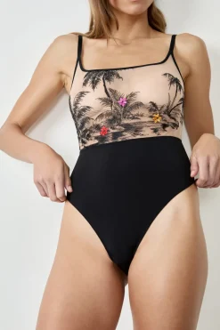ETAM Bodys|Body bordado NEGRO