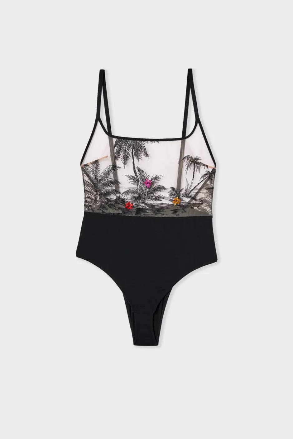 ETAM Bodys|Body bordado NEGRO
