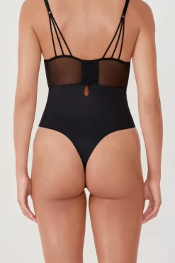 ETAM Bodys|Body con aros de encaje NEGRO