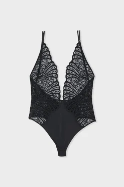 ETAM Bodys|Body de encaje NEGRO