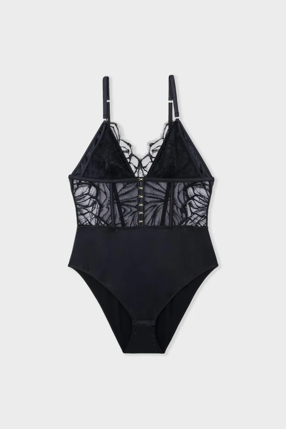 ETAM Bodys|Body de encaje NEGRA