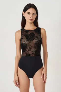 ETAM Bodys|Body sin mangas con motivos NEGRO