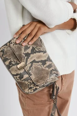 ETAM Bolsos|Bolso bandolera de cuero IMP FD TOPO