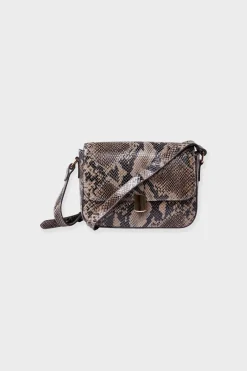 ETAM Bolsos|Bolso bandolera de cuero IMP FD TOPO