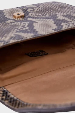 ETAM Bolsos|Bolso bandolera de cuero IMP FD TOPO
