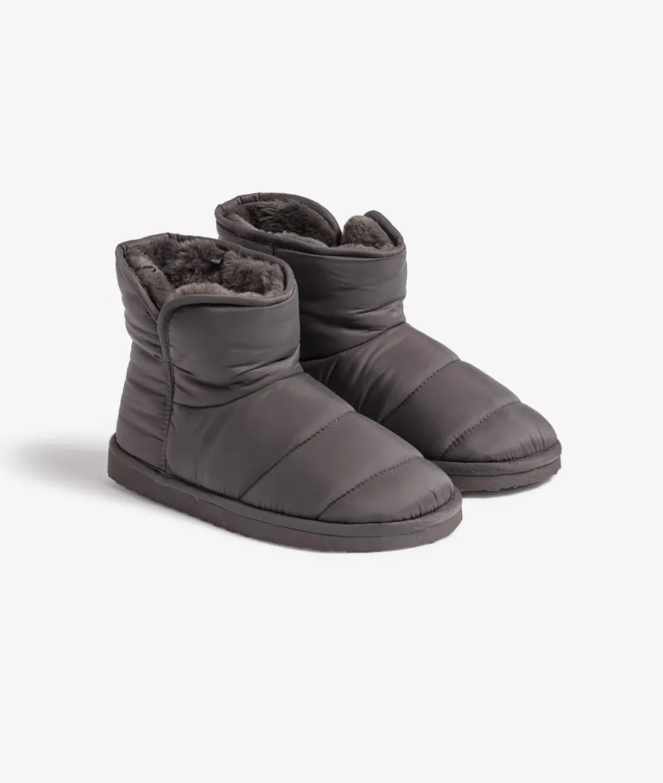 ETAM Zapatillas|Homewear|Botines acolchados con interior de pelo ANTRACITA