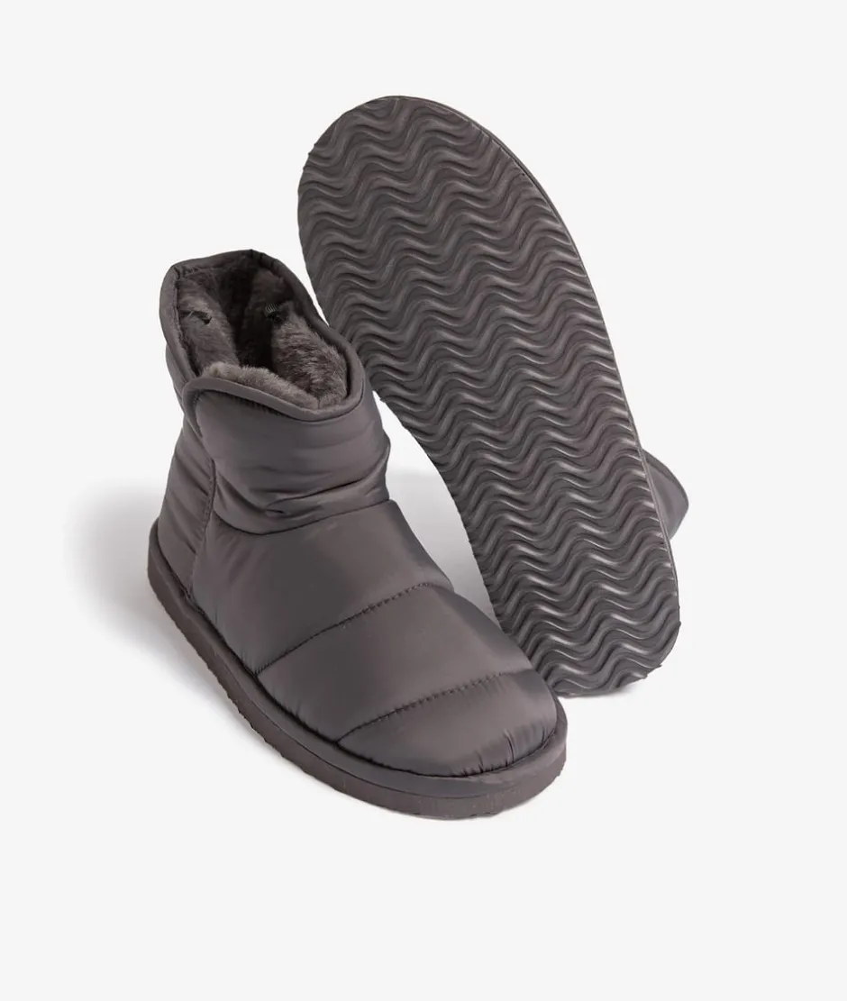 ETAM Zapatillas|Homewear|Botines acolchados con interior de pelo ANTRACITA