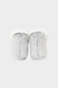 ETAM Zapatillas|Homewear|Botines de tejido ultrasuave GRIS CLARO