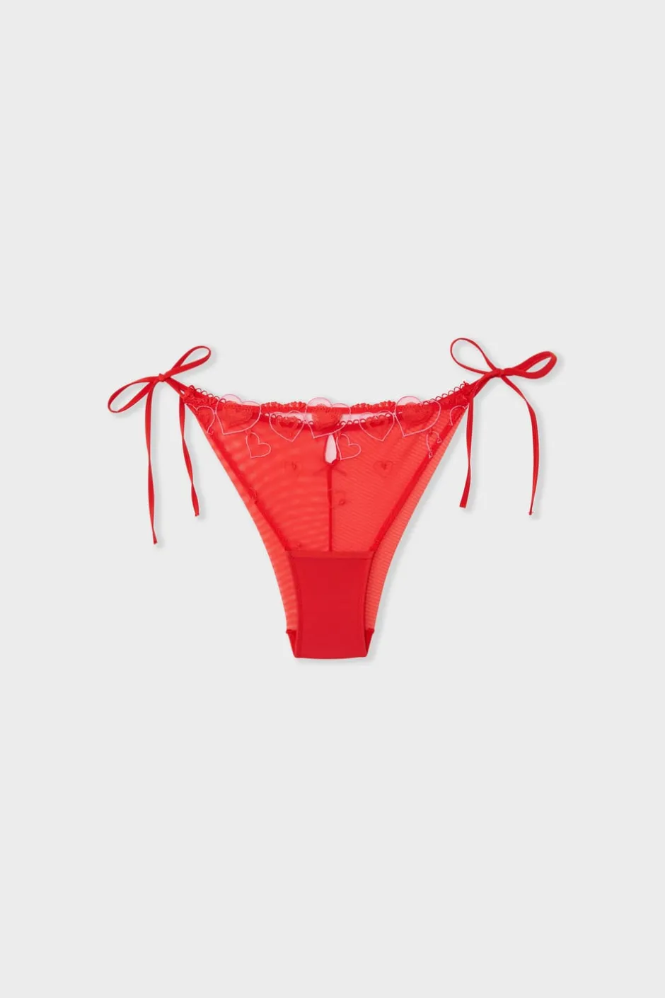 ETAM Braguitas Sexy|Braguita|Braga bordada con estampado de corazones IMP FONDO ROSA