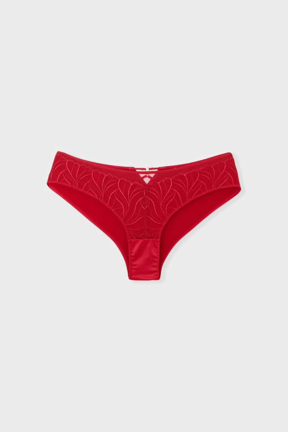 ETAM Brasileña|Novedades Braguitas|Braga brasileña con bordado ROJO