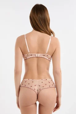 ETAM Brasileña|Braga brasileña de tul estampado BLUSH