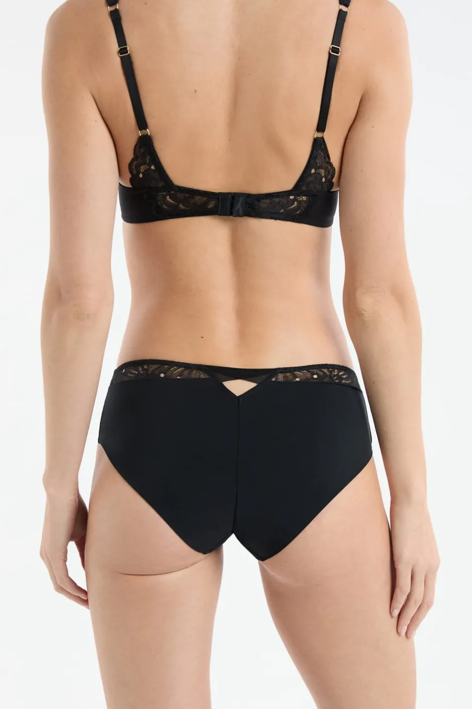 ETAM Braguitas Encaje|Culotte|Braga culotte con detalles de encaje NEGRO
