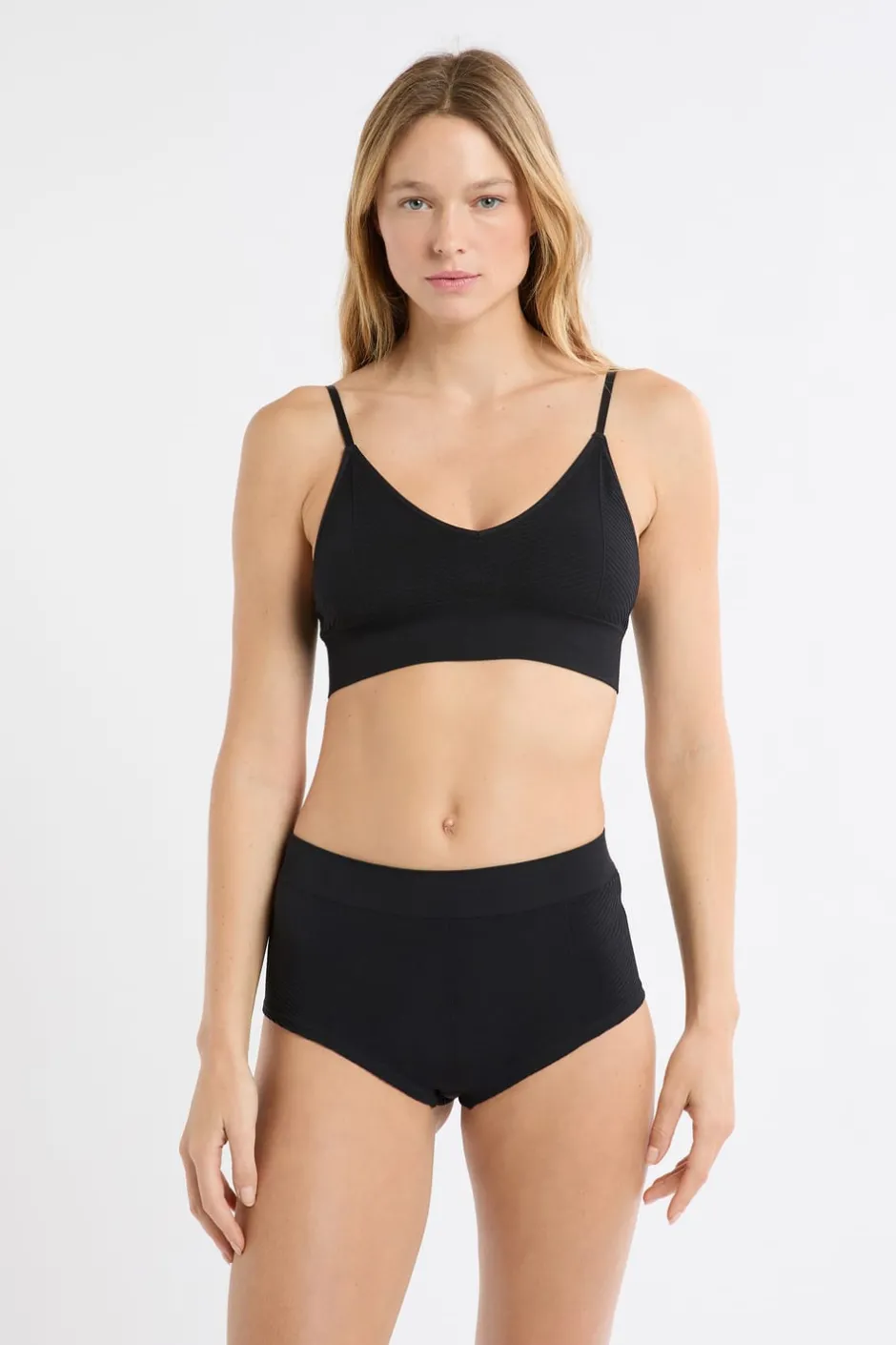 ETAM Culotte|Braga culotte de cintura alta NEGRO