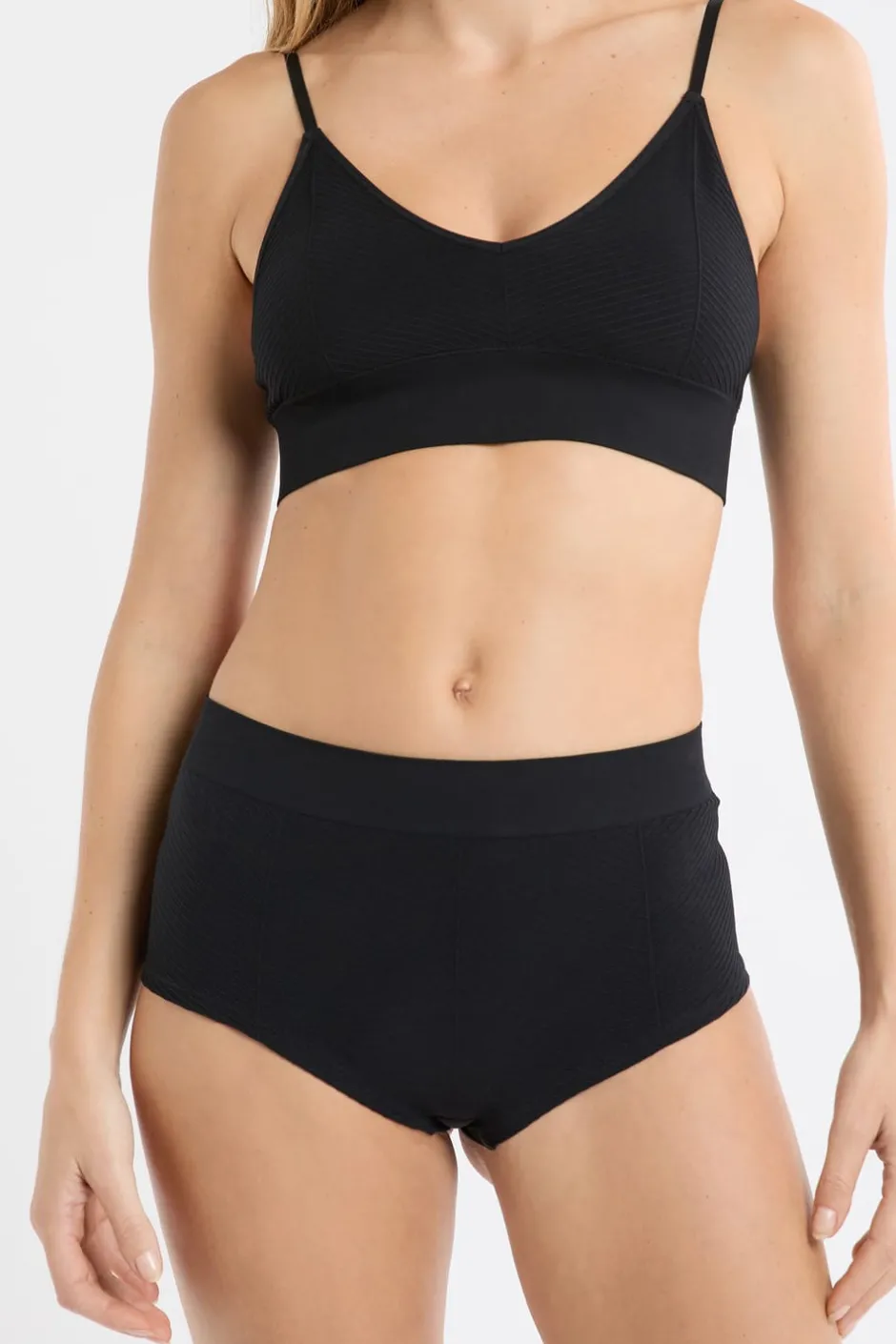 ETAM Culotte|Braga culotte de cintura alta NEGRO