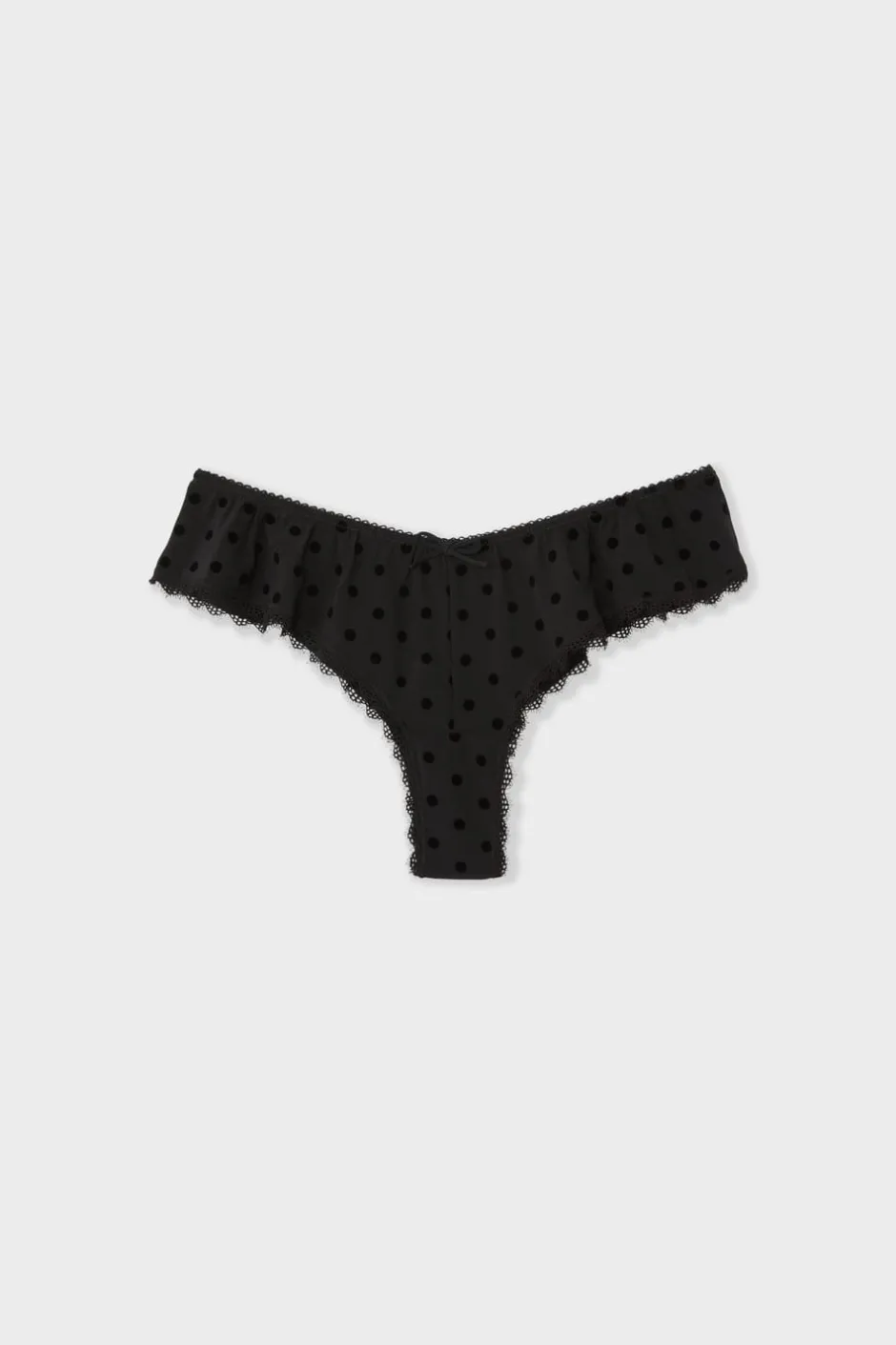 ETAM Brasileña|Braguitas Party|Braga culotte lisa NEGRO