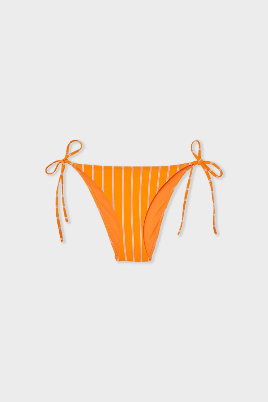 ETAM Anudadas|Bikini|Braga de bikini a rayas con lazada IMP FD NARANJA