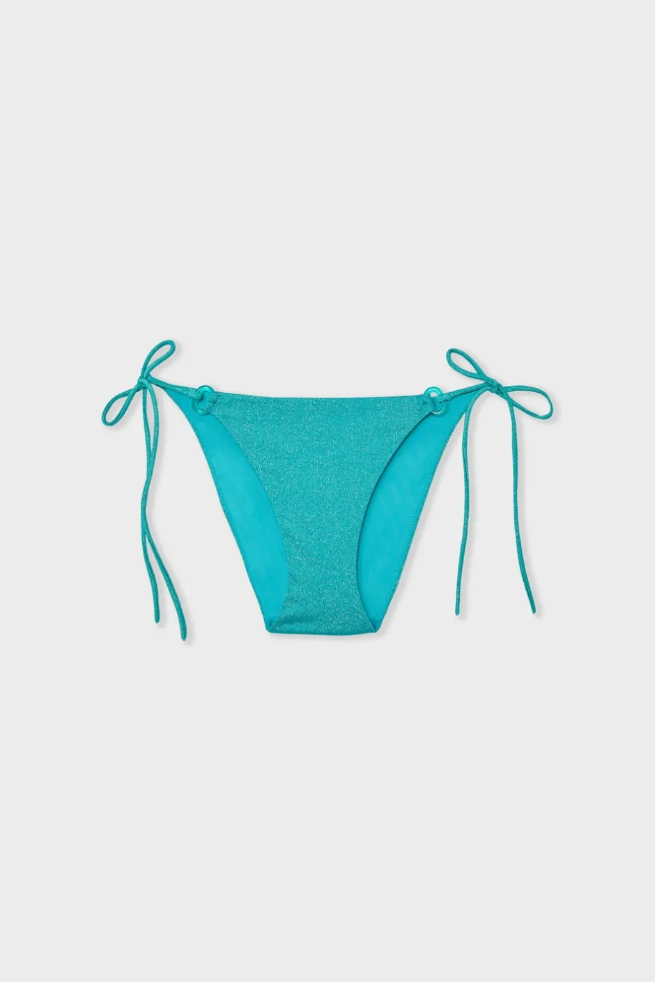 ETAM Anudadas|Bikini|Braga de bikini con cordones AZUL VERDOSO