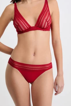 ETAM Braguitas Encaje|Braguita|Braga de encaje ROJO