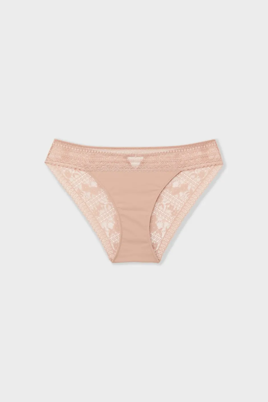 ETAM Braguitas Encaje|Braguita|Braga de encaje y microfibra ROSA EMPOLVADO