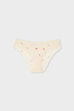 ETAM Braguita|Braga de microfibra con estampado de besos IMP FOND ROSA