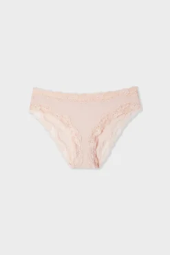 ETAM Braguita|Braga de microfibra y encaje ROSA EMPOLVADO