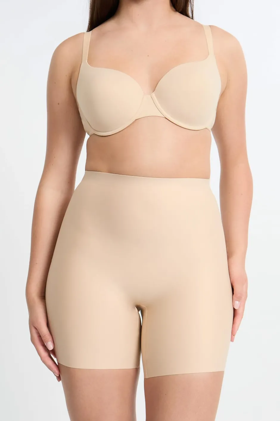 ETAM Culotte|Braguitas Moldeadoras|Braga especial con escote pronunciado y gran sujeción BLANCO ROTO