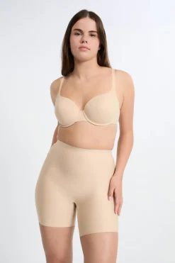 ETAM Culotte|Braguitas Moldeadoras|Braga especial con escote pronunciado y gran sujeción BLANCO ROTO