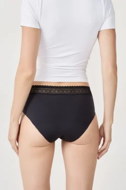 ETAM Culotte|Braguitas Menstruales|Braga menstrual - Flujo medio NEGRO
