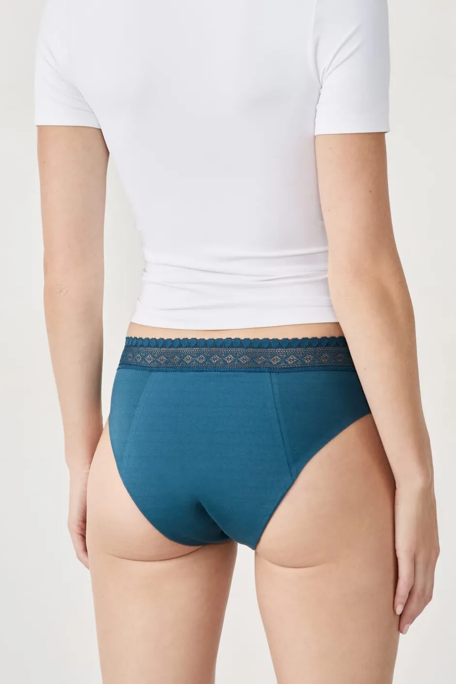 ETAM Braguita|Braguitas Menstruales|Braga menstrual de algodón - Flujo abundante TINTA