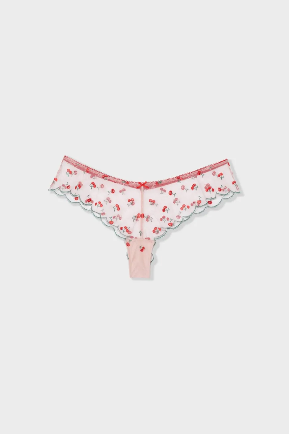 ETAM Brasileña|Braguitas Party|Bragas brasileñas bordadas ROSA EMPOLVADO