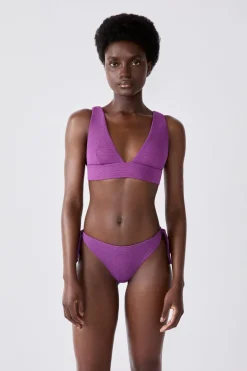 ETAM Anudadas|Brasileñas|Braguita bikini brasileña con lazada MORADO