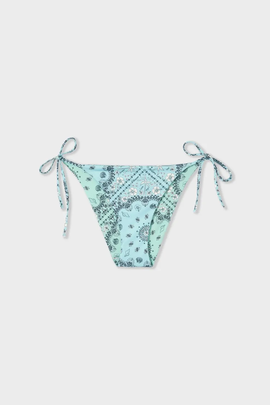 ETAM Anudadas|Bikini|Braguita bikini lazada estampada reversible ESTAMPADO FONDO VERDE