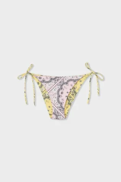 ETAM Anudadas|Bikini|Braguita bikini lazada estampada reversible ESTAMPADO FONDO ROSA