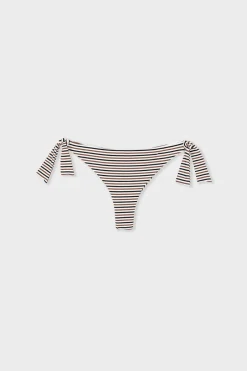 ETAM Anudadas|Brasileñas|Braguita brasileña de bikini con lazos y rayas MULTICOLOR