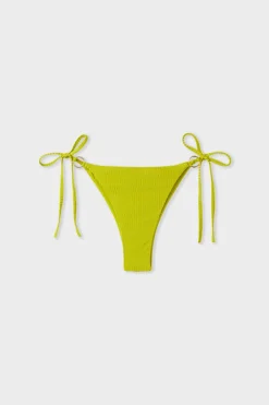 ETAM Anudadas|Brasileñas|Braguita brasileña de bikini con lazos AMARILLO &Aacute;CIDO