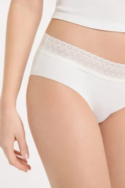 ETAM Culotte|Braguitas Party|Braguita culotte de algodón sin costuras BLANCO