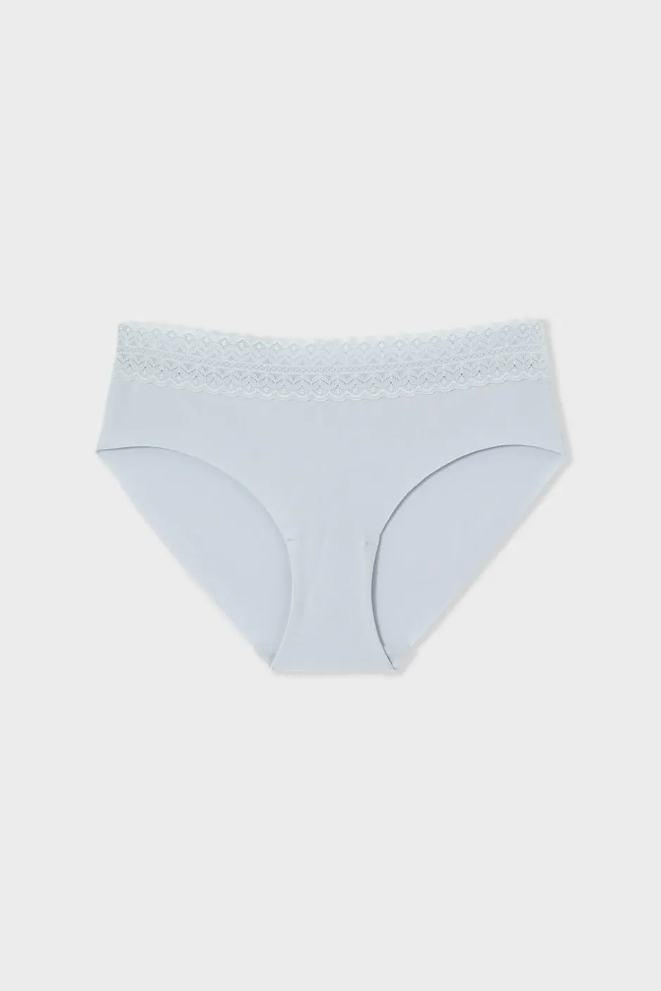ETAM Culotte|Braguitas Party|Braguita culotte de algodón sin costuras GRIS CLARO