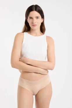 ETAM Culotte|Braguitas Party|Braguita culotte de algodón sin costuras ARENA